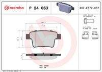 BREMBO P24063 Bremsbelagsatz, Scheibenbremse