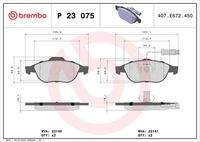 BREMBO P23075 Bremsbelagsatz, Scheibenbremse