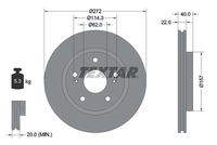 TEXTAR 92289403 Bremsscheibe