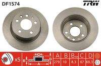 TRW DF1574 Bremsscheibe
