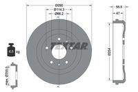 TEXTAR 94030900 Bremstrommel