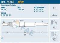 FAE 74250 Glühkerze