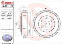 BREMBO 14C01110 Bremstrommel