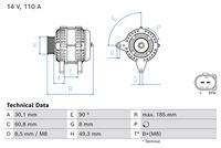 BOSCH 0986086330 Generator