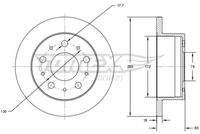 TOMEX Brakes TX7138 Bremsscheibe