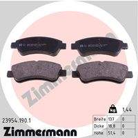 ZIMMERMANN 239541901 Bremsbelagsatz, Scheibenbremse