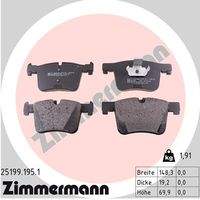 ZIMMERMANN 251991951 Bremsbelagsatz, Scheibenbremse