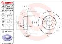 BREMBO 08670411 Bremsscheibe