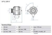 BOSCH 0986040350 Generator