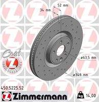 ZIMMERMANN 450522552 Bremsscheibe
