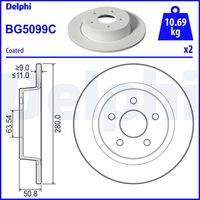 DELPHI BG5099C Bremsscheibe