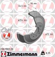 ZIMMERMANN 230190120 Bremstrommel