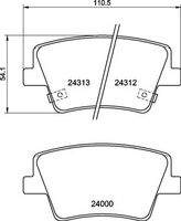 BREMBO P30117 Bremsbelagsatz, Scheibenbremse