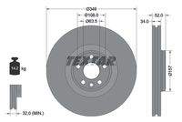 TEXTAR 92301805 Bremsscheibe