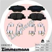 ZIMMERMANN 228381952 Bremsbelagsatz, Scheibenbremse