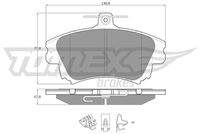 TOMEX Brakes TX1403 Bremsbelagsatz, Scheibenbremse