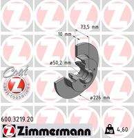 ZIMMERMANN 600321920 Bremsscheibe