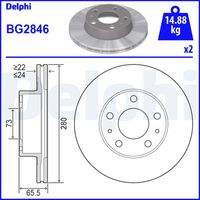 DELPHI BG2846 Bremsscheibe