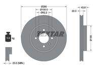 TEXTAR 92288303 Bremsscheibe