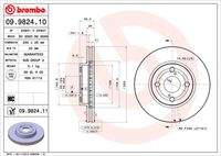 BREMBO 09982411 Bremsscheibe