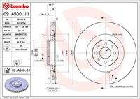 BREMBO 09A50011 Bremsscheibe