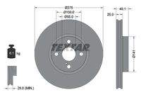 TEXTAR 92126003 Bremsscheibe