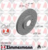 ZIMMERMANN 370308252 Bremsscheibe