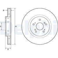 DELPHI BG4808C Bremsscheibe