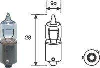 MAGNETI MARELLI 002701100000 Glühlampe, Schlussleuchte