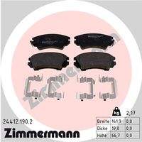 ZIMMERMANN 244121902 Bremsbelagsatz, Scheibenbremse