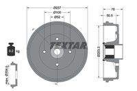 TEXTAR 94041400 Bremstrommel