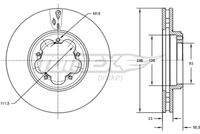 TOMEX Brakes TX7311 Bremsscheibe