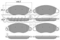 TOMEX Brakes TX1261 Bremsbelagsatz, Scheibenbremse