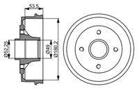 BOSCH 0986477061 Bremstrommel