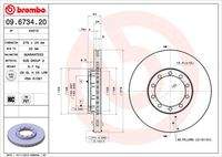 BREMBO 09673420 Bremsscheibe