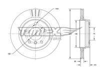 TOMEX Brakes TX7396 Bremsscheibe