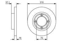 BOSCH 0986479U96 Bremsscheibe