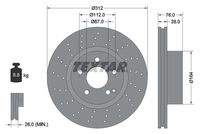TEXTAR 92099305 Bremsscheibe