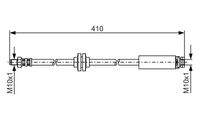 BOSCH 1987481022 Bremsschlauch