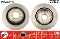 TRW DF4461S Bremsscheibe