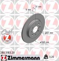 ZIMMERMANN 280318320 Bremsscheibe