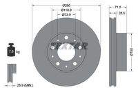 TEXTAR 92275003 Bremsscheibe