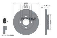 TEXTAR 92072003 Bremsscheibe