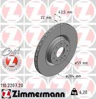 ZIMMERMANN 110220720 Bremsscheibe