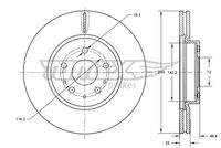 TOMEX Brakes TX7322 Bremsscheibe