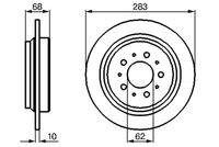 BOSCH 0986478445 Bremsscheibe