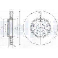 DELPHI BG4264 Bremsscheibe