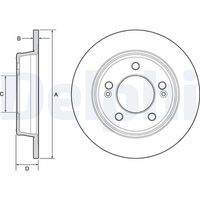 DELPHI BG4559C Bremsscheibe