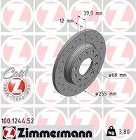 ZIMMERMANN 100124452 Bremsscheibe