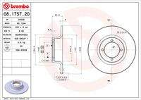 BREMBO 08175720 Bremsscheibe